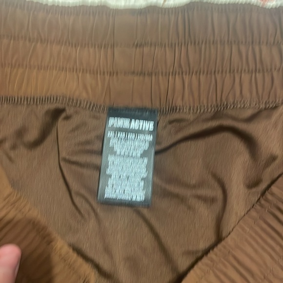 NWOT PINK Victoria’s Secret brown athletic shorts - Picture 2 of 2